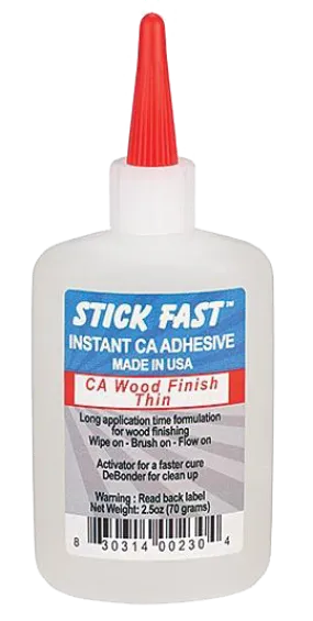 Stick Fast CA - Wood Finish -  Thin 2.5 oz