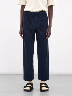 Tailored Pleats Trousers (HP48JF158-74-MIDNIGHT-BLUE)