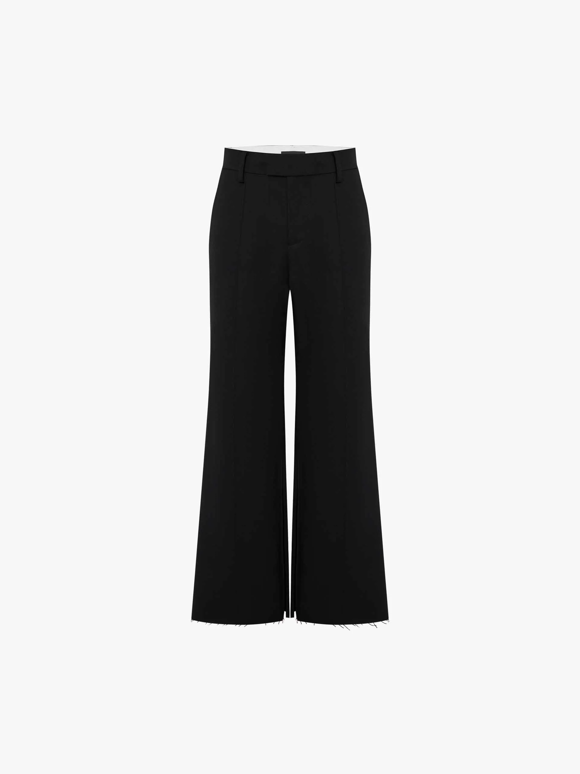 Tailored Raw Hem Pants