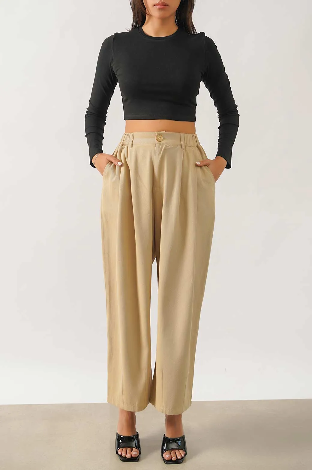 TAILORED WIDE PANTS