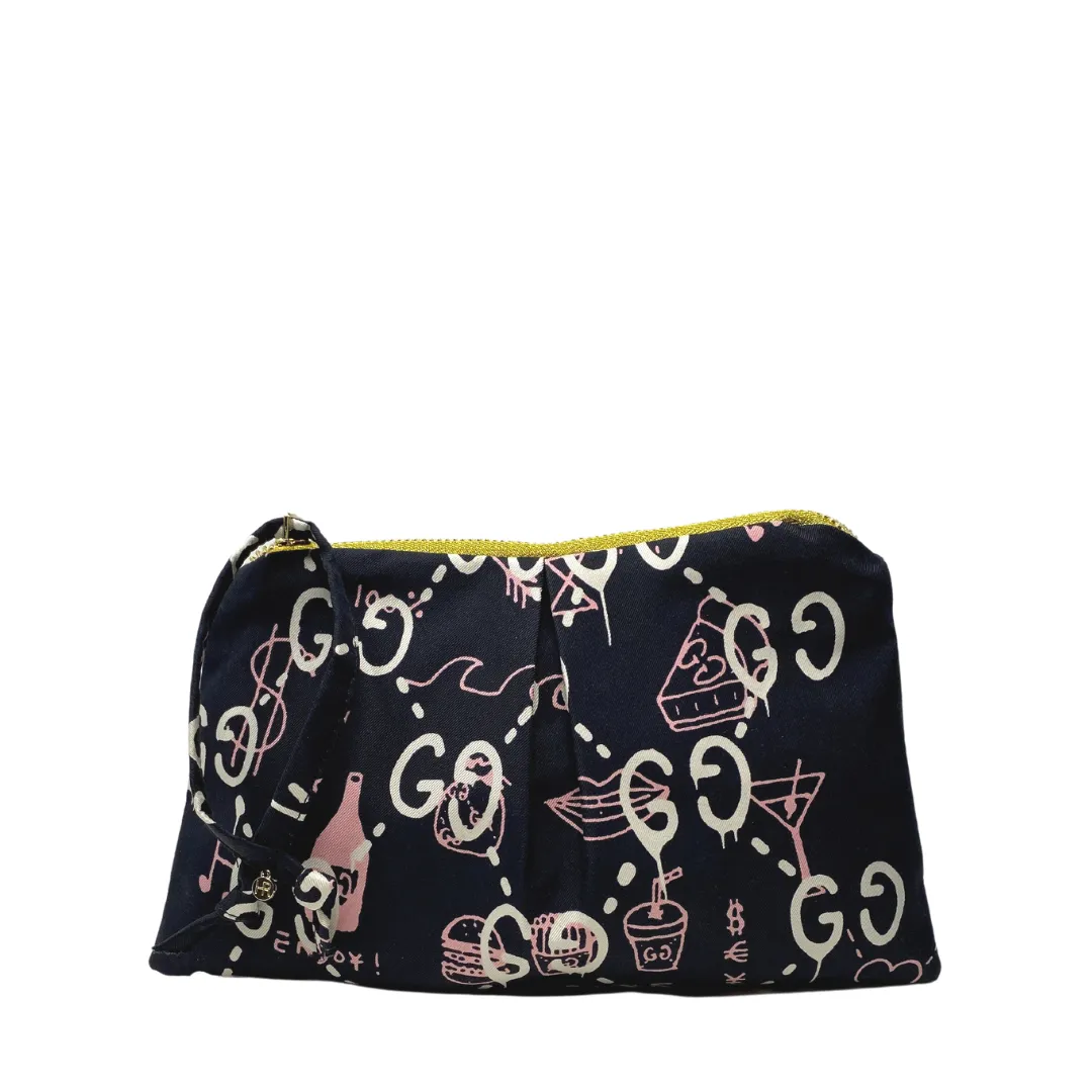 The Heirloom Scarf Clutch, Made from Gucci's "Doodles" Scarf