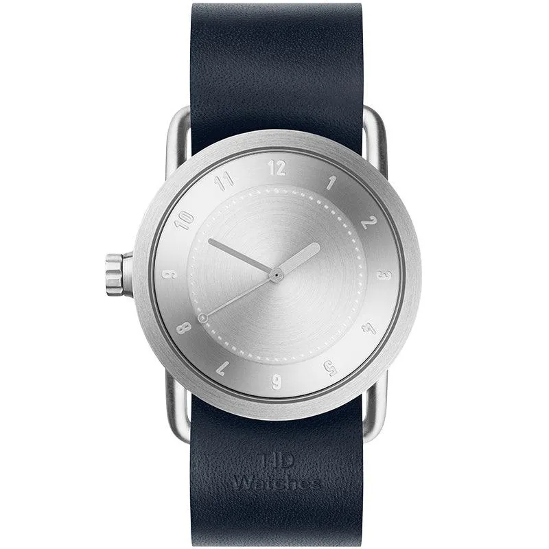 TID No.1 Steel Dial / Navy Leather Strap / Steel Buckle