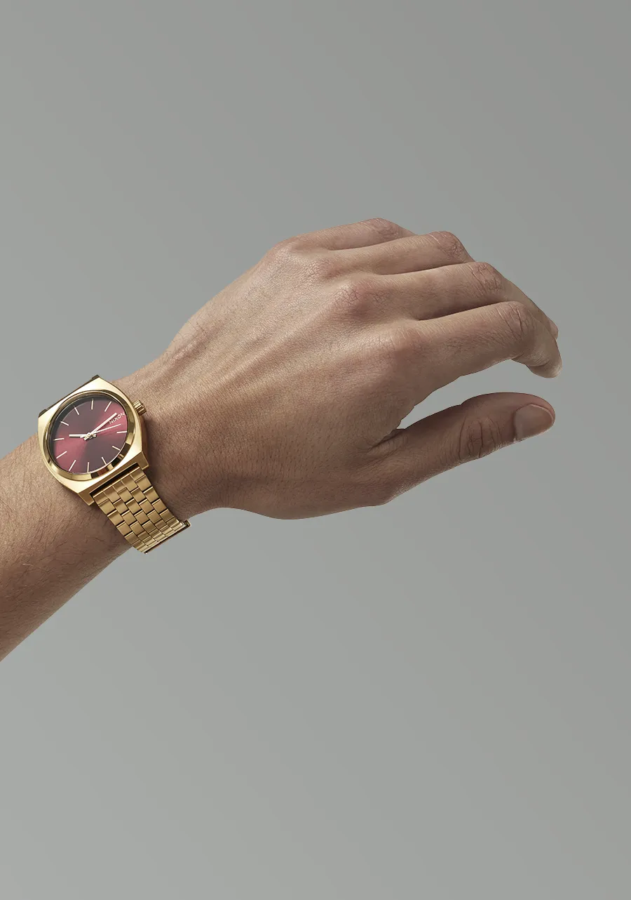 Time Teller - Gold / Oxblood Sunray