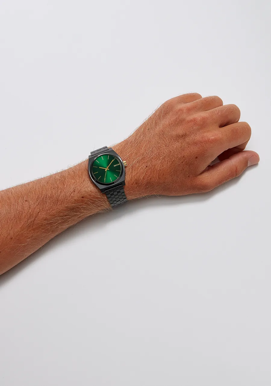 Time Teller - Matte Black / Green Sunray