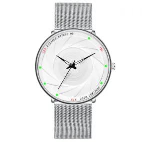 Ultra Thin Stainless Steel Mesh Belt Quartz Wrist Watch