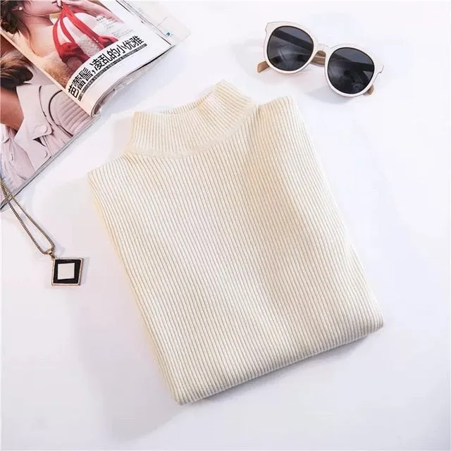 Ulzzang Harajuku Plain Knit Sweater