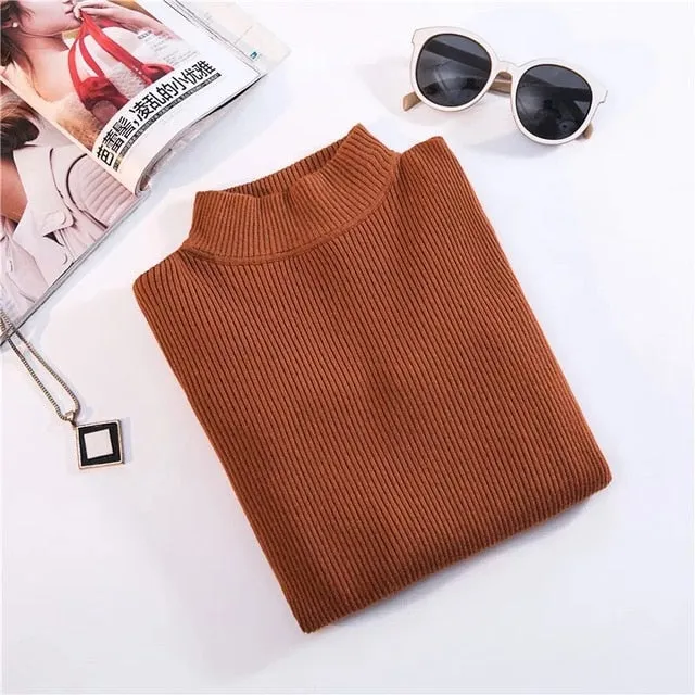 Ulzzang Harajuku Plain Knit Sweater