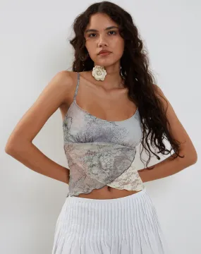 Vienna Cami Top in Pastel Floral Lace