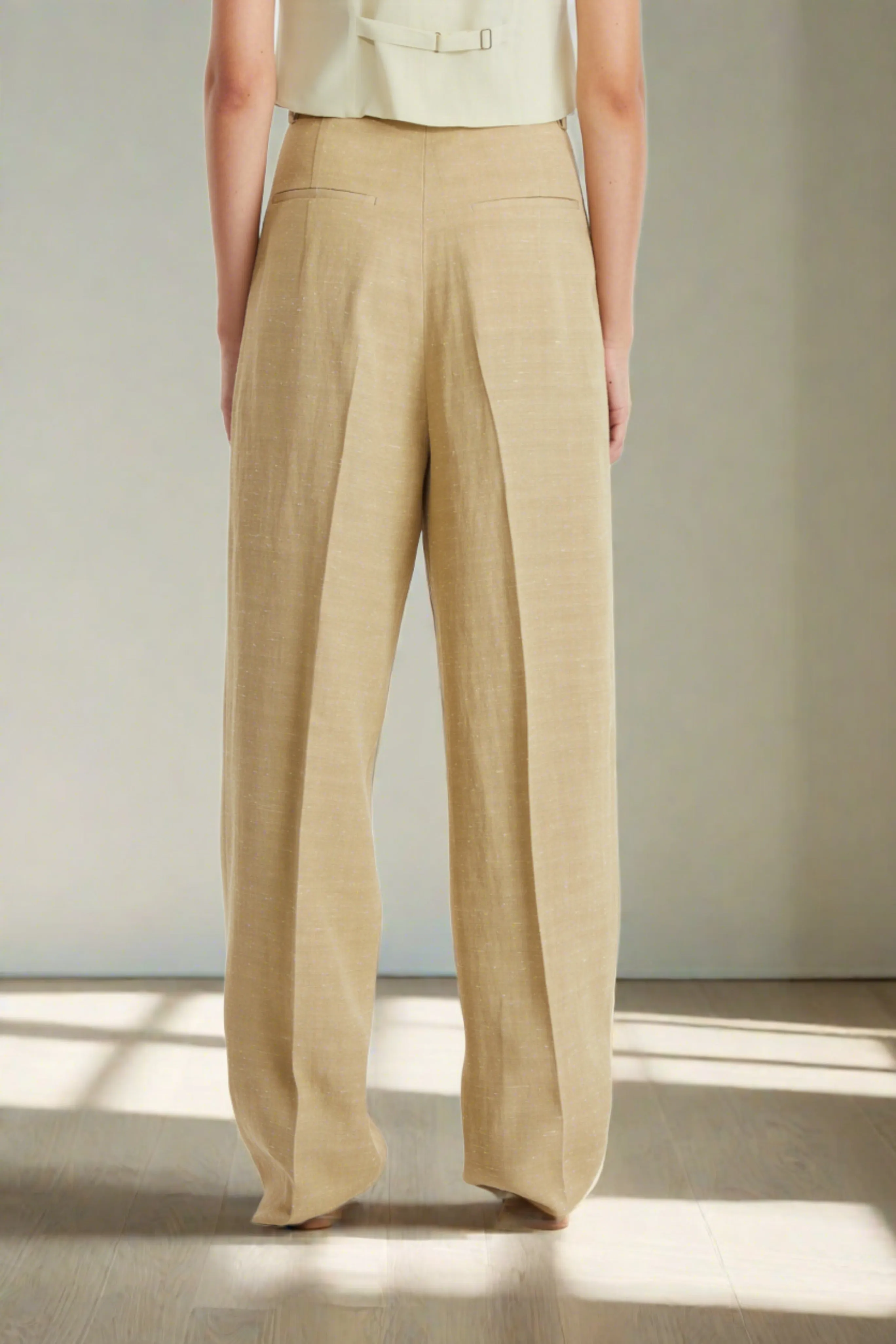 Wide Leg Tailored Pants