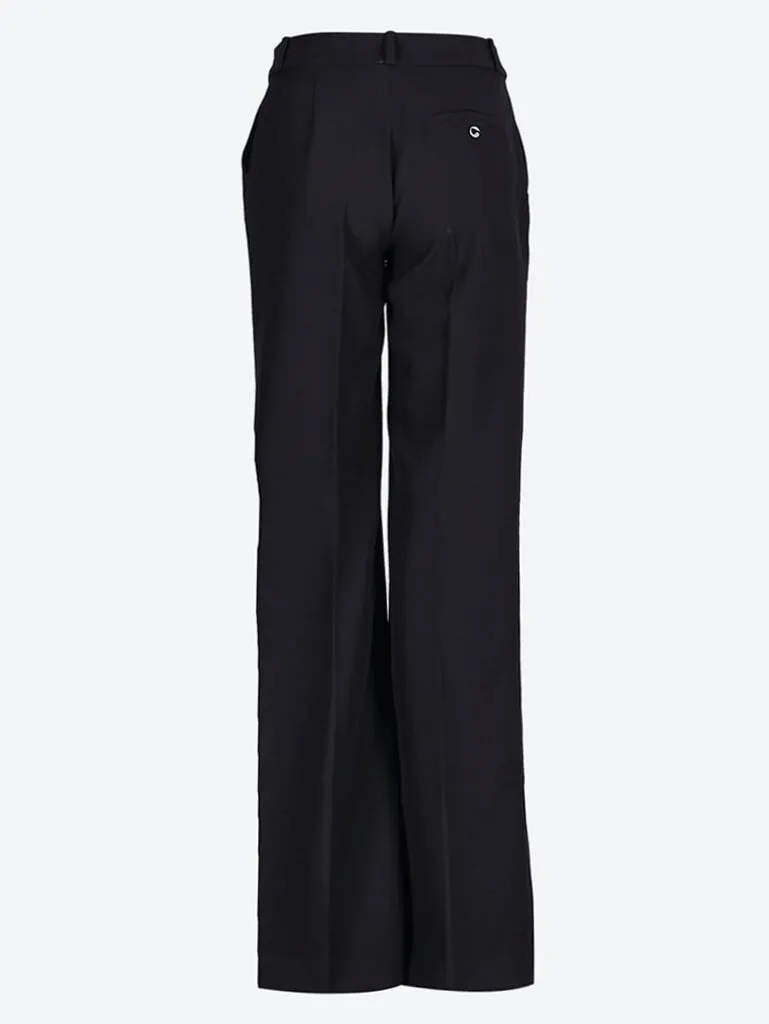 Wide leg tailored pants