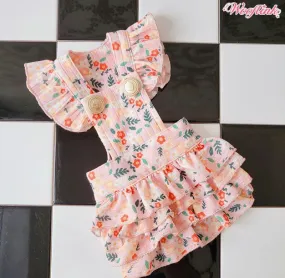 Wooflink Blooming Flowers Dress - Pink